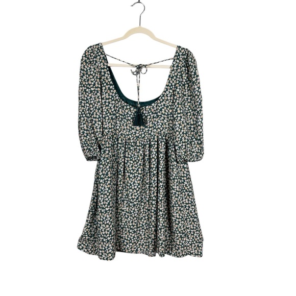 American Eagle Ditsy Floral Dress Size XS Cottage Prairie Peasant Country Beachy - Picture 3 of 6